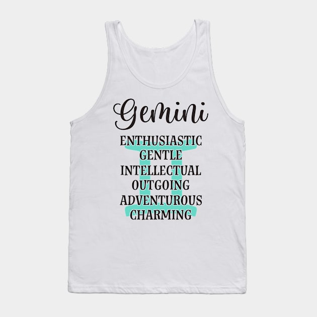 Gemini Sign Tank Top by thechicgeek